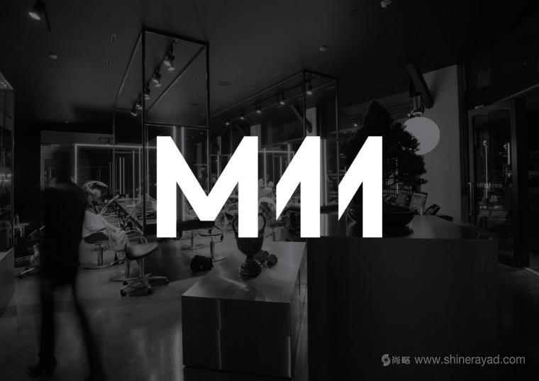 M11 高端豪华时尚理发店理发沙龙LOGO设计-上海logo设计公司1