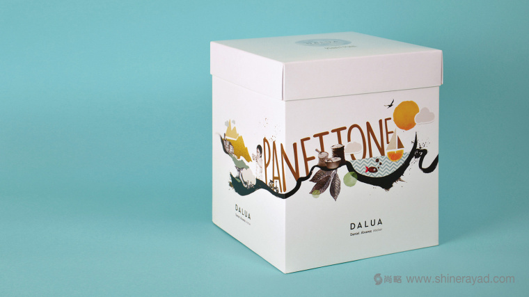 字母插画系列 Dalúa 巧克力面包糕点包装设计插画设计-上海包装设计公司包装欣赏7