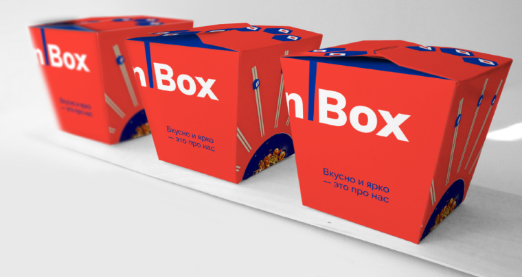 极具视觉冲击力的Wok''n''Box 外卖餐饮品牌vi设计