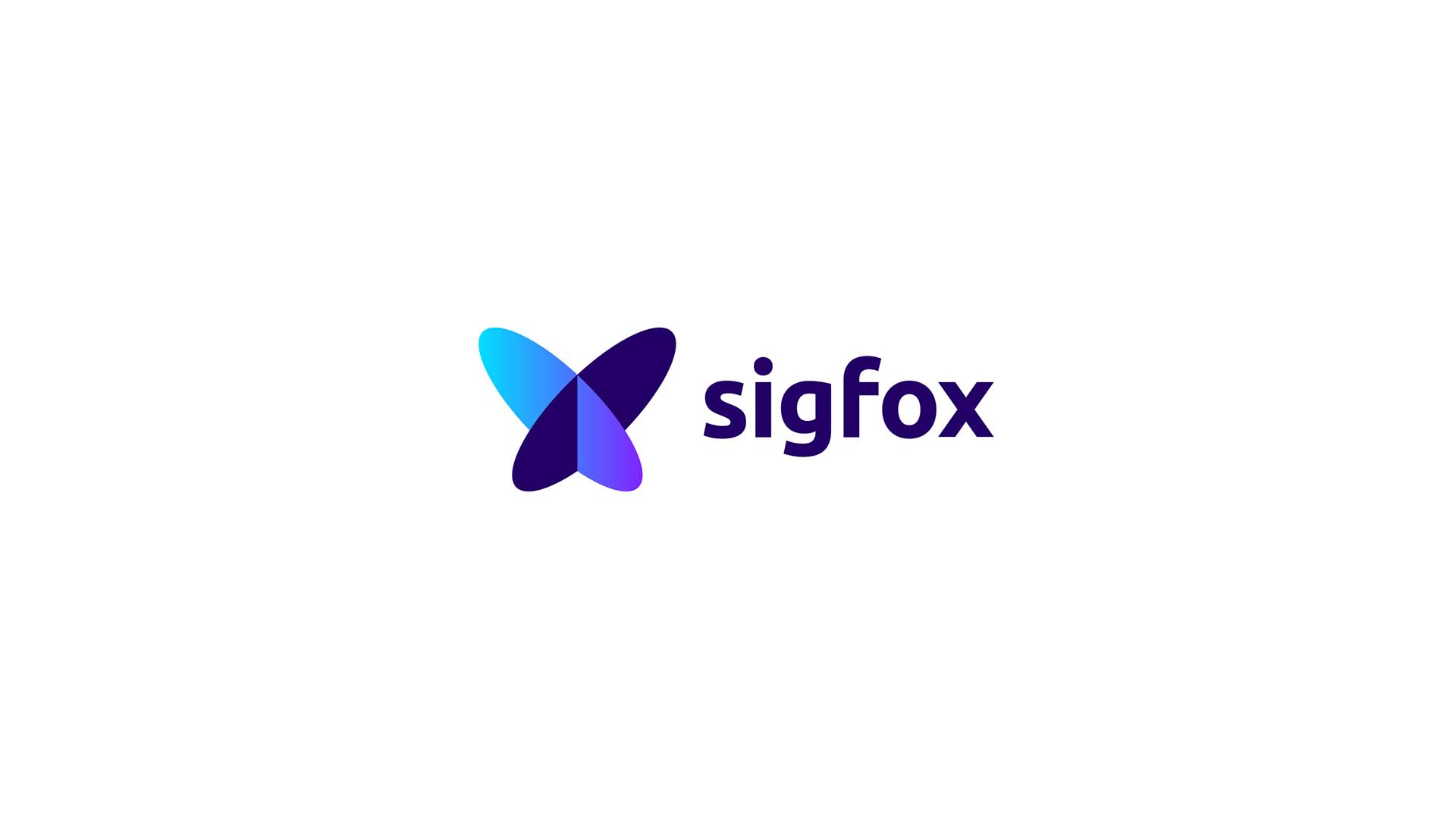 活环科技蝴蝶风格全球物联网动力公司Sigfox品牌VI视觉形象设计-蝴蝶标志
