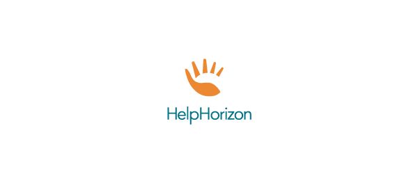 创意太阳logo设计灵感-help horizon 手 太阳logo