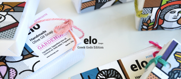 xvElo希腊100％橄榄油纯天然手工肥皂包装设计“神话人物插画“篇－上海包装设计公司