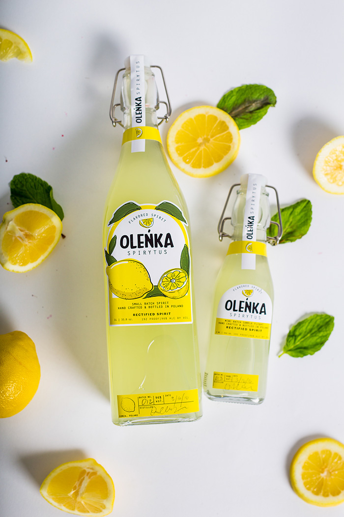 OLENKA 水果味伏特加酒果酒概念品牌包装设计插画设计-上海包装设计公司