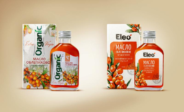 上海包装设计公司尚略分享：Eleo 瓶装植物油食用油包装设计植物插画版