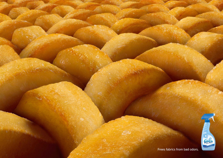 德国纺必适空气清新产品平面创意广告：薯条-上海广告设计公司