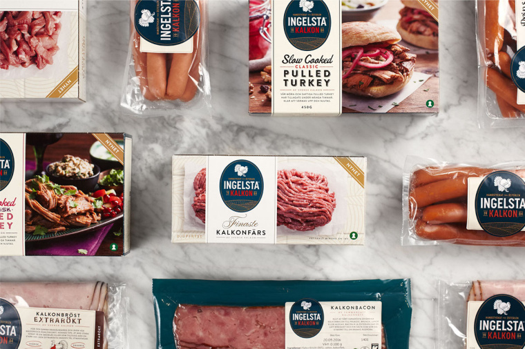 Ingelsta Kalkon 火鸡肉及肉制品品牌logo设计包装设计-上海品牌设计公司-上海包装设计公司