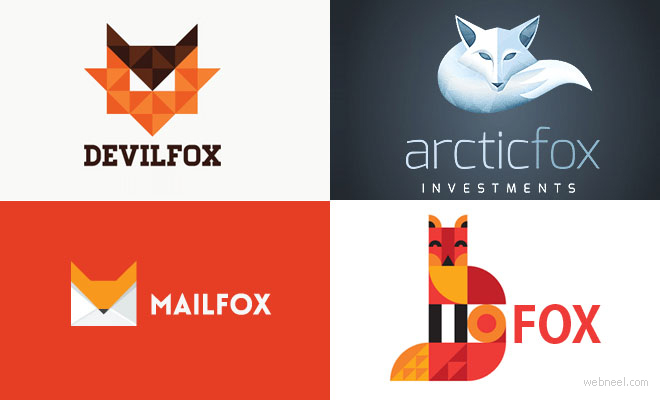 动物logo设计：40+创意狐狸logo设计-Fox Logo design-上海logo设计公司