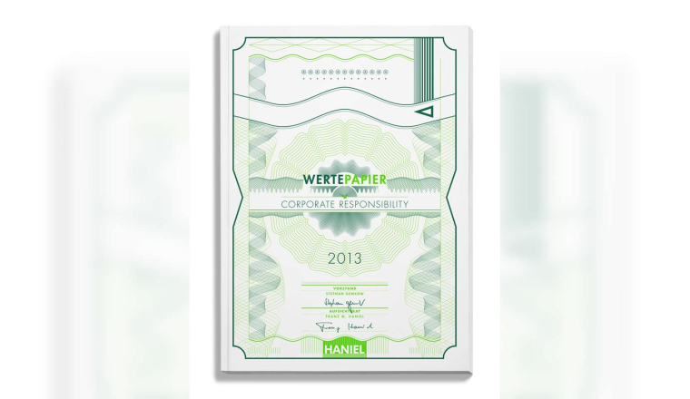 “价值债券”-2013年哈尼尔企业责任报告画册设计-上海画册设计公司