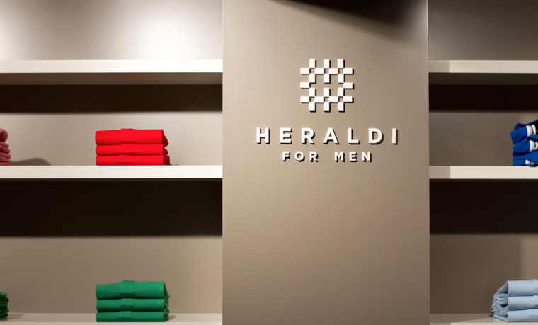 Heraldi 男士时装店服饰logo设计品牌vi形象设计专卖店室内设计