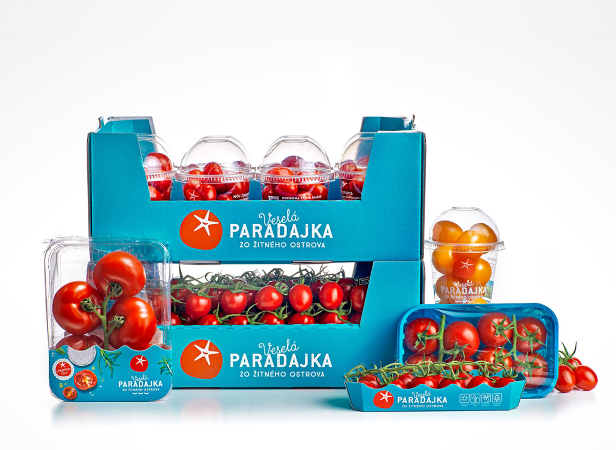 快乐品牌番茄包装设计欣赏-上海有机农产品包装设计公司分享