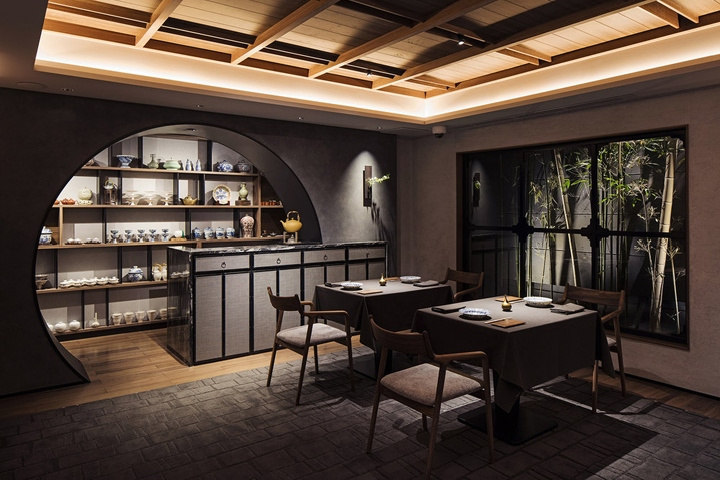 Sazenka 中式餐厅室内餐饮空间设计，浓浓中式韵味 -上海品牌设计公司