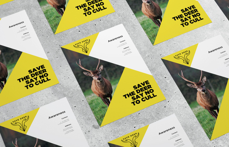 拯救野生鹿群动物公益品牌VI形象设计-上海品牌VI设计公司