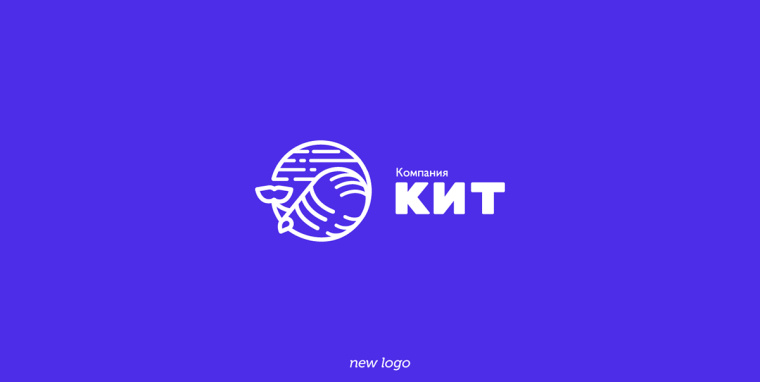 KIT音乐机构logo设计-麦克风的鲸鱼尾形状-上海logo设计公司