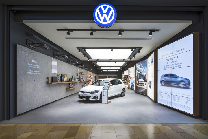 大众汽车销售展厅店面空间设计-上海品牌商业空间设计公司