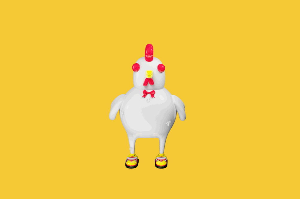 Cocoro餐厅雄鸡吉祥物设计-上海餐饮品牌形象设计公司