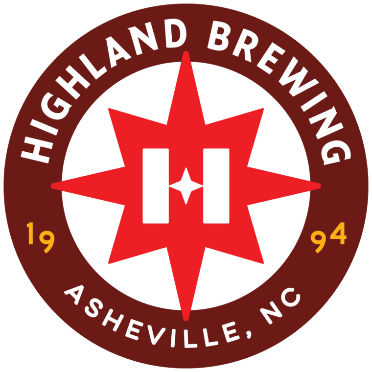 Highland Brewing啤酒包装设计标志设计，字母“H”与指南针巧妙的融合