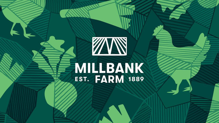Millbank农场品牌形象设计-logo设计/VI设计，来自土地样貌的创意