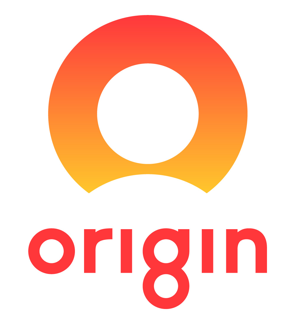 澳大利亚综合能源公司Origin品牌标志设计，圆形字母O的创新切割