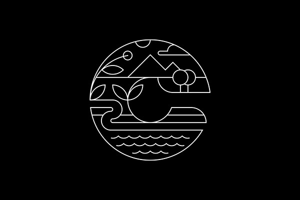Cantabrian生态公寓酒店简约图形线条logo设计vi设计