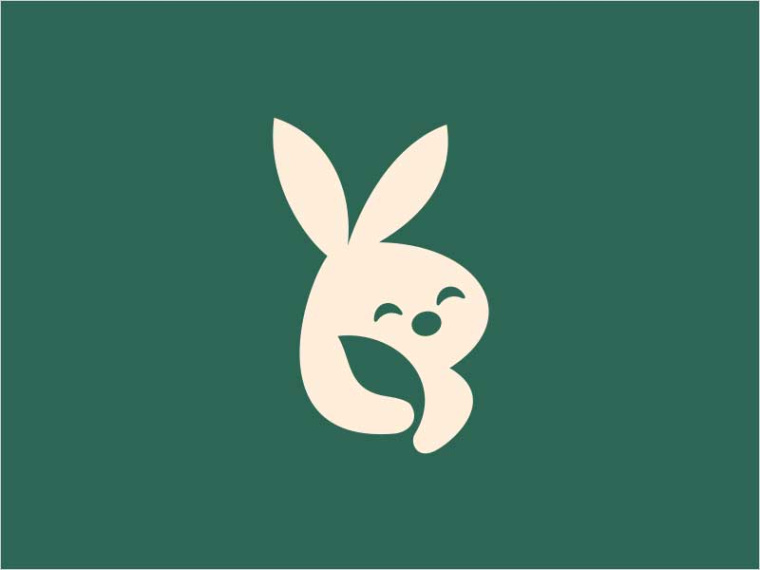 叶 兔子的标志设计