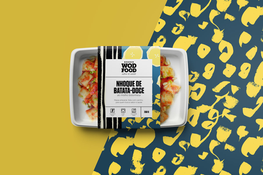 WOD健身营养餐食品包装设计，突出健康、新鲜与手工制作
