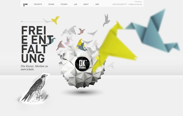 上海网站设计建设公司-柔和色彩创意配色网站设计-好的设计工作室网站
