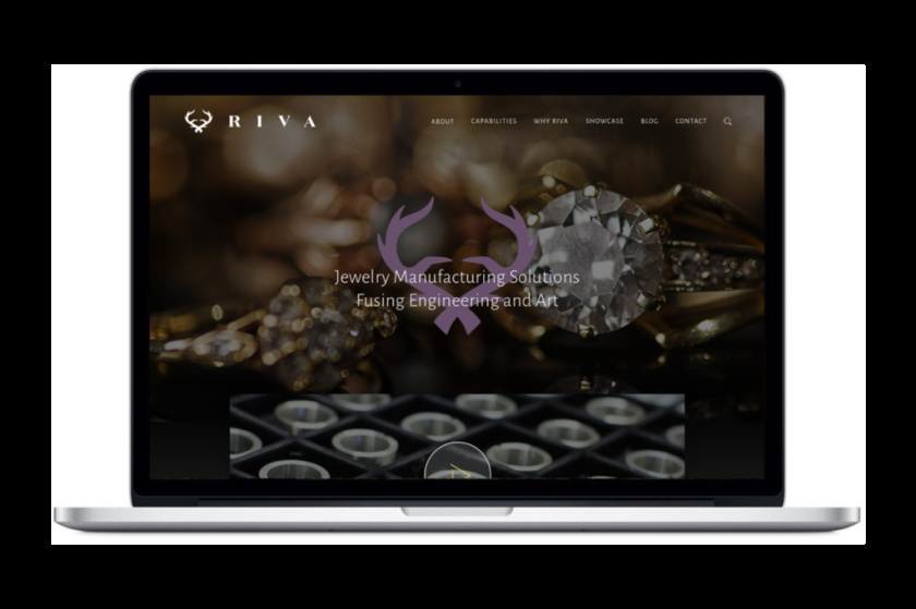 精密珠宝制造商Riva珠宝品牌网站设计