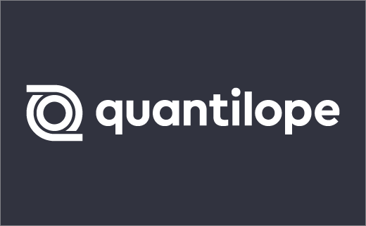 Quantilope市场调研分析公司logo设计，一个循环的线条图形