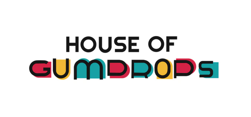 彩色House of Gumdrops贺卡公司logo设计