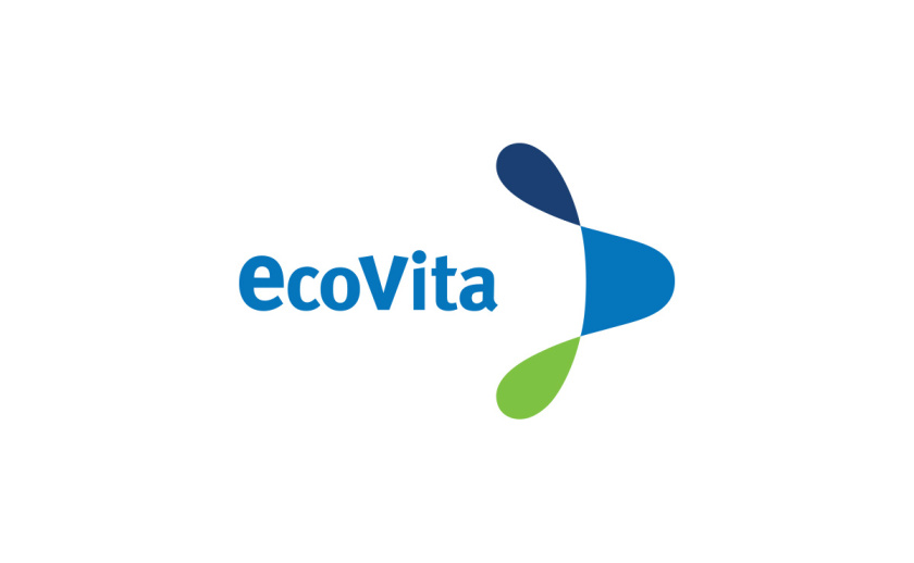 Ecovita水处理设备工程公司loog设计和企业vi设计，两滴水滴的动态融合过程