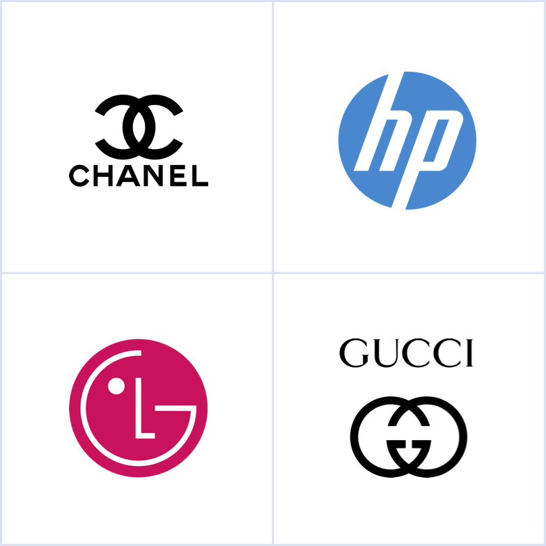 香奈儿，惠普，LG和Gucci的会标logo设计
