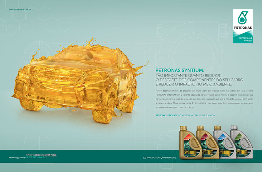 马来西亚国家石油公司(马石油)润滑油品牌主kv平面广告创意设计