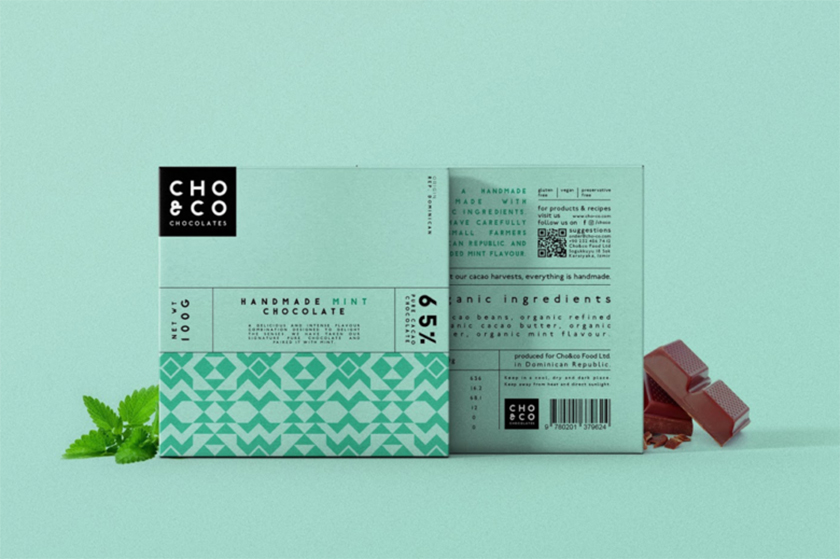 Choi＆co 巧克力包装设计“几何底纹图案”