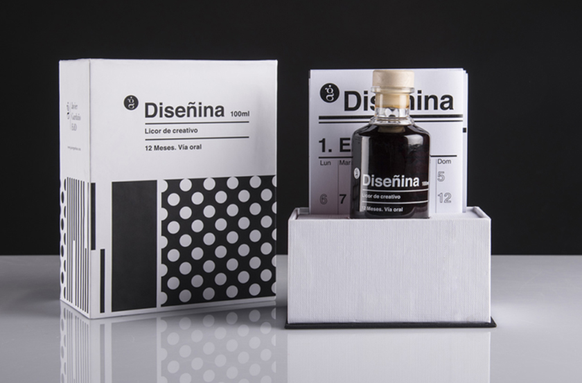 Disenina药品包装设计“日历风格”