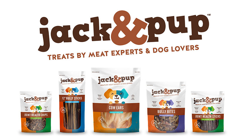 Jack＆Pup 狗粮宠物零食包装设计“彩色吉祥物篇”