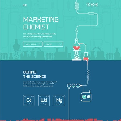 化学家网站网页设计
