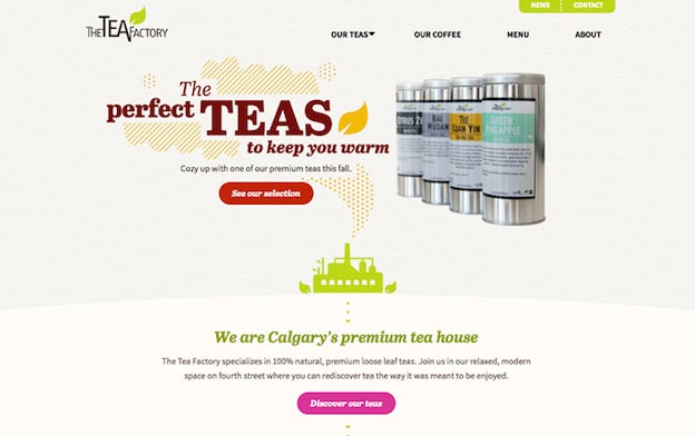 网站设计中建立视觉层次结构的6个原则-字体重量和配对-茶厂品牌
