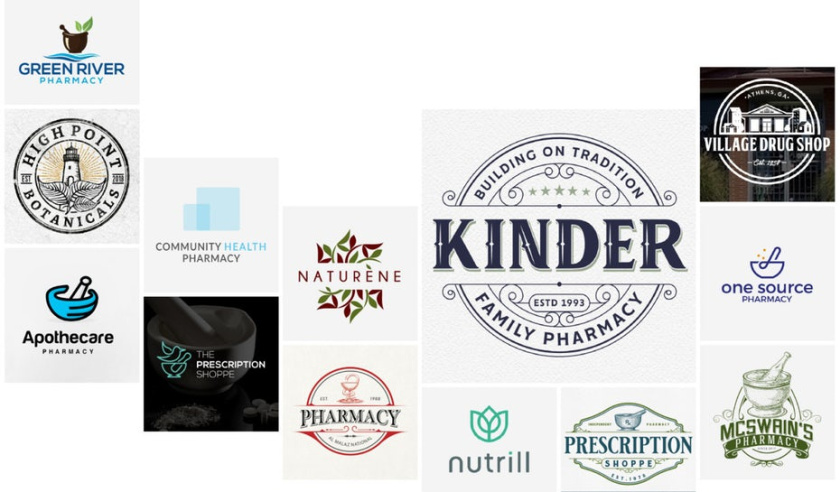 24个药房药店标识logo设计，促进健康业务增长