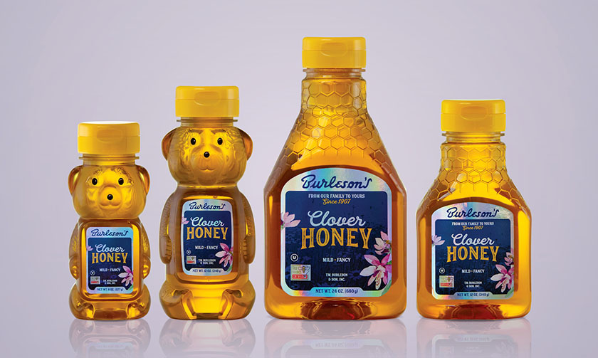 Burleson''''''''''''''''s Honey 蜂蜜 产品包装设计