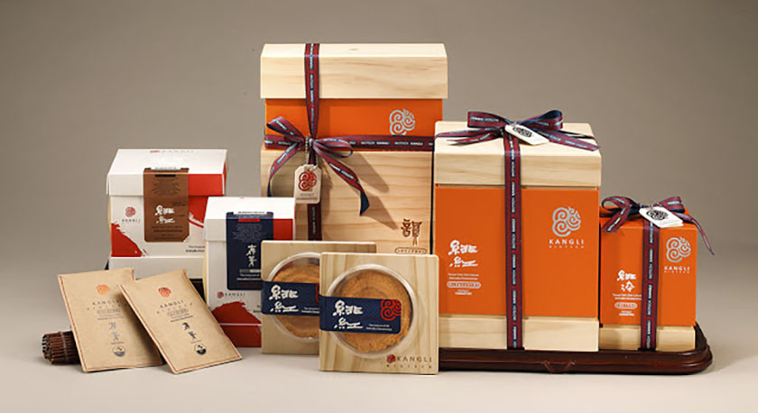 牛樟芝蘑菇礼盒包装设计-上海农副特产包装设计公司