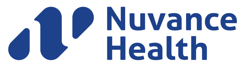 Nuvance Health医疗保健机构新logo设计，字母NH+水滴元素
