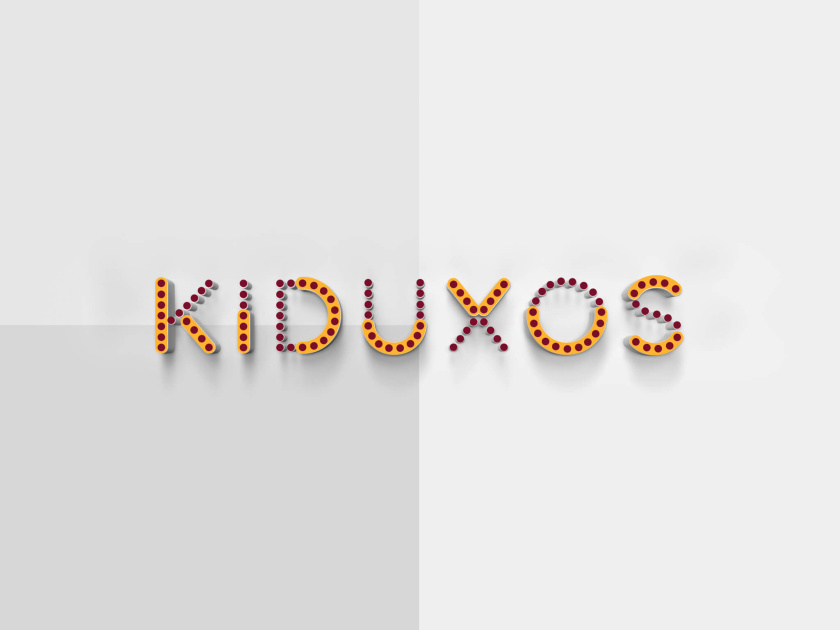 KIDUXOS儿童商店品牌logo设计vi设计与店铺空间设计
