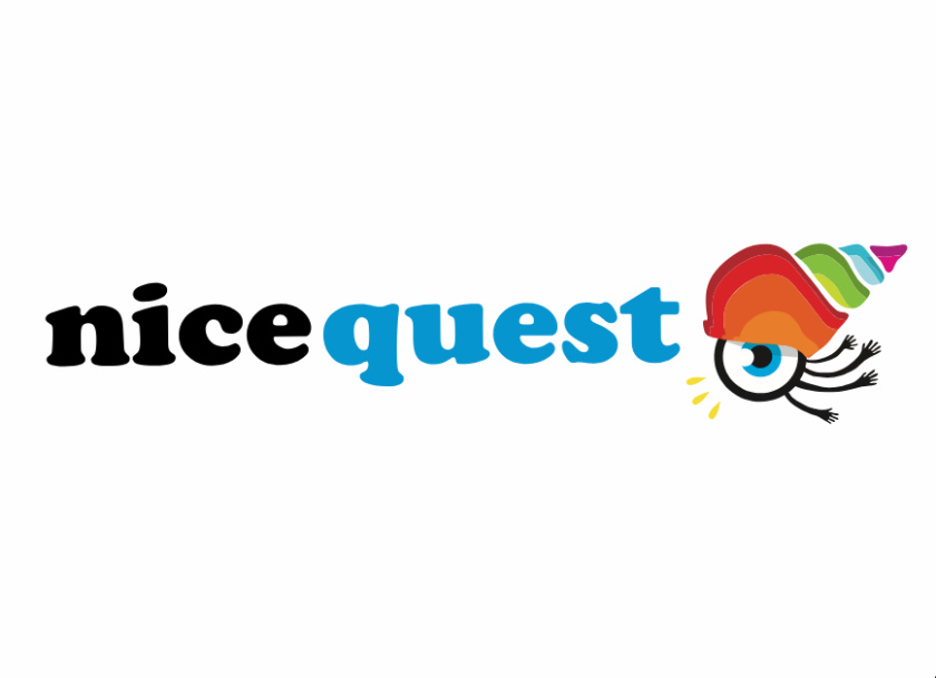 nicequest 在线社区网站互联网科技公司logo设计品牌形象设计,螺旋