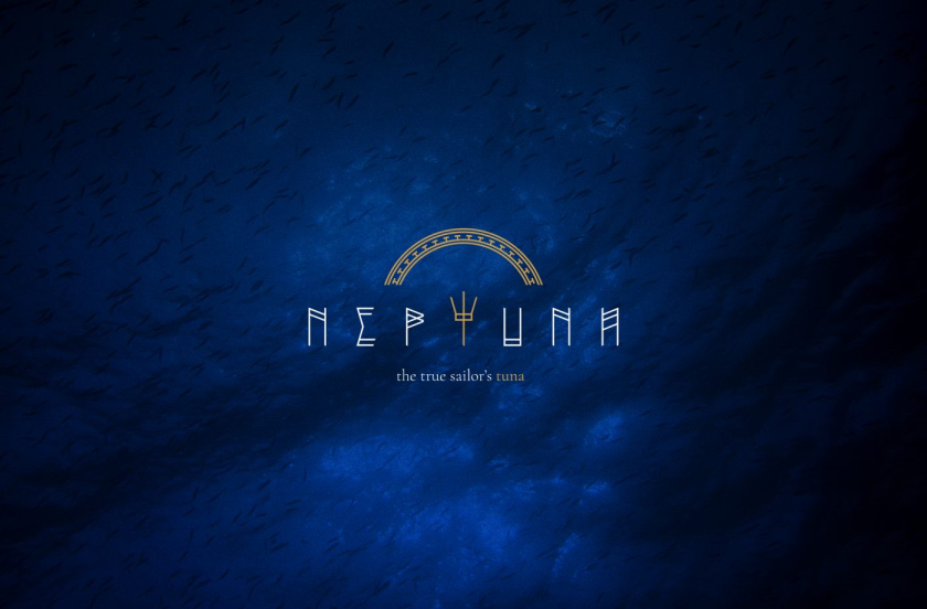 Neptuna 金枪鱼罐头品牌形象logo设计