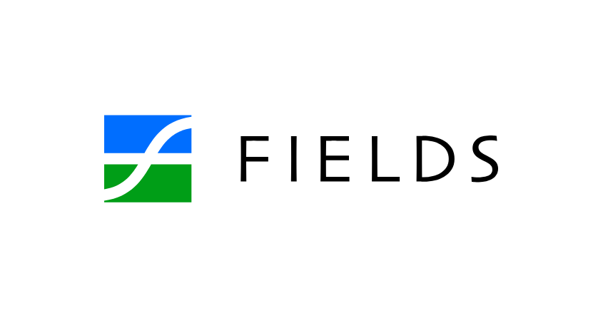 Fields菲尔兹庄园社区住宅地产logo设计，弯曲“F”表示河流和干道的交叉