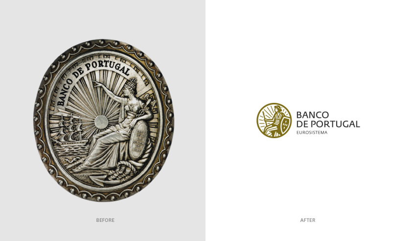 葡萄牙银行品牌形象重塑设计“历史人物徽章风格”