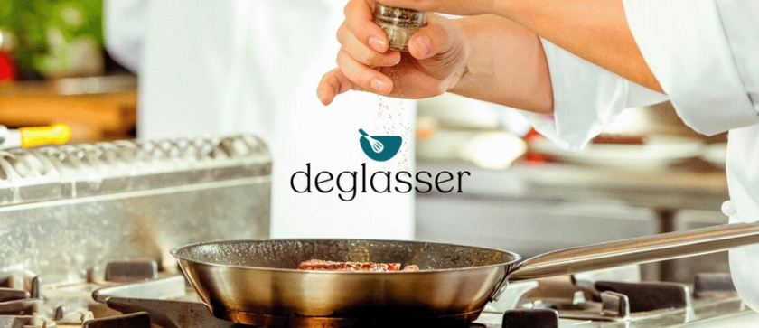 Deglasser 烹饪学校教育品牌视觉识别logo设计vi设计