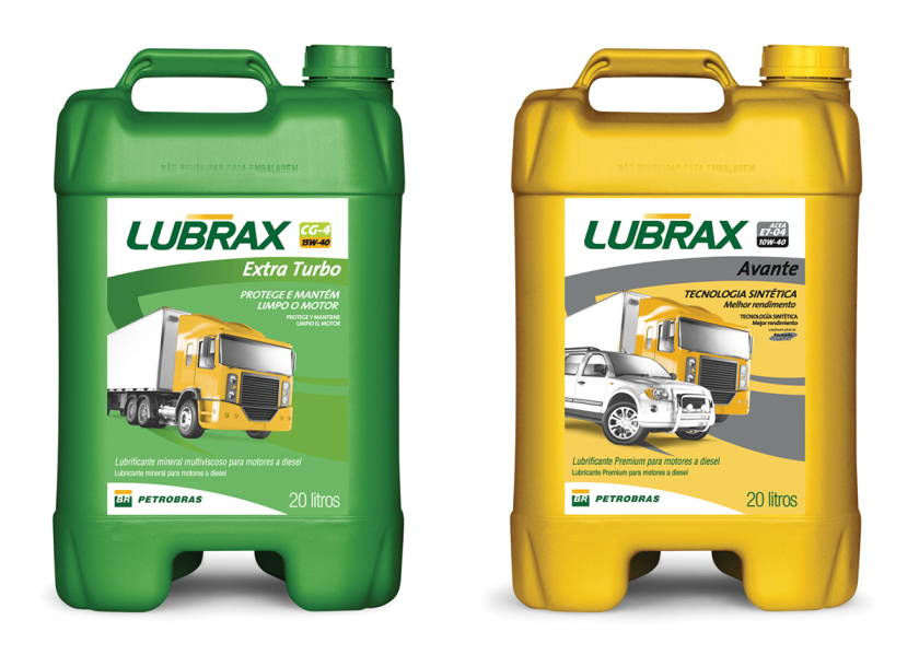 Lubrax 汽车卡车润滑油包装设计，注重产品信息向普通车主的传达