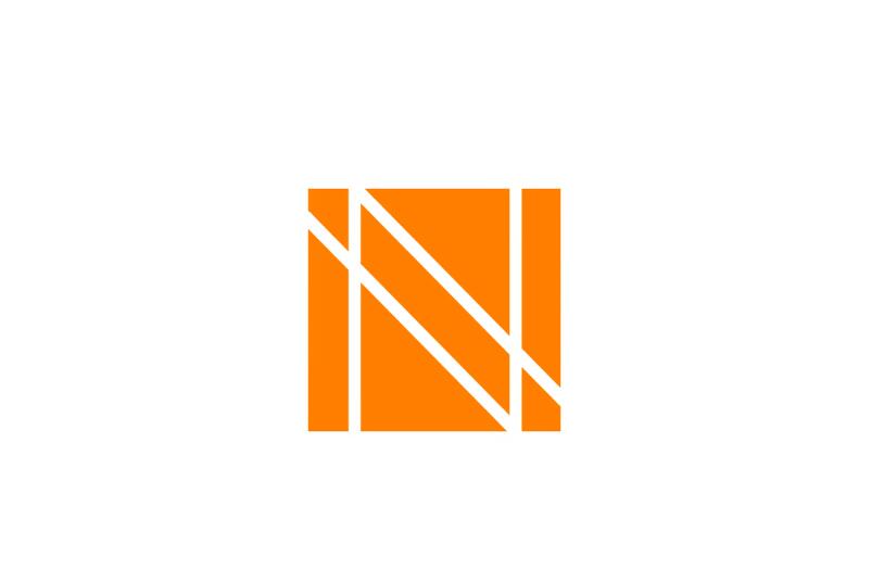 Network Capital贷款融资金融科技公司logo设计，正方形字母N网格