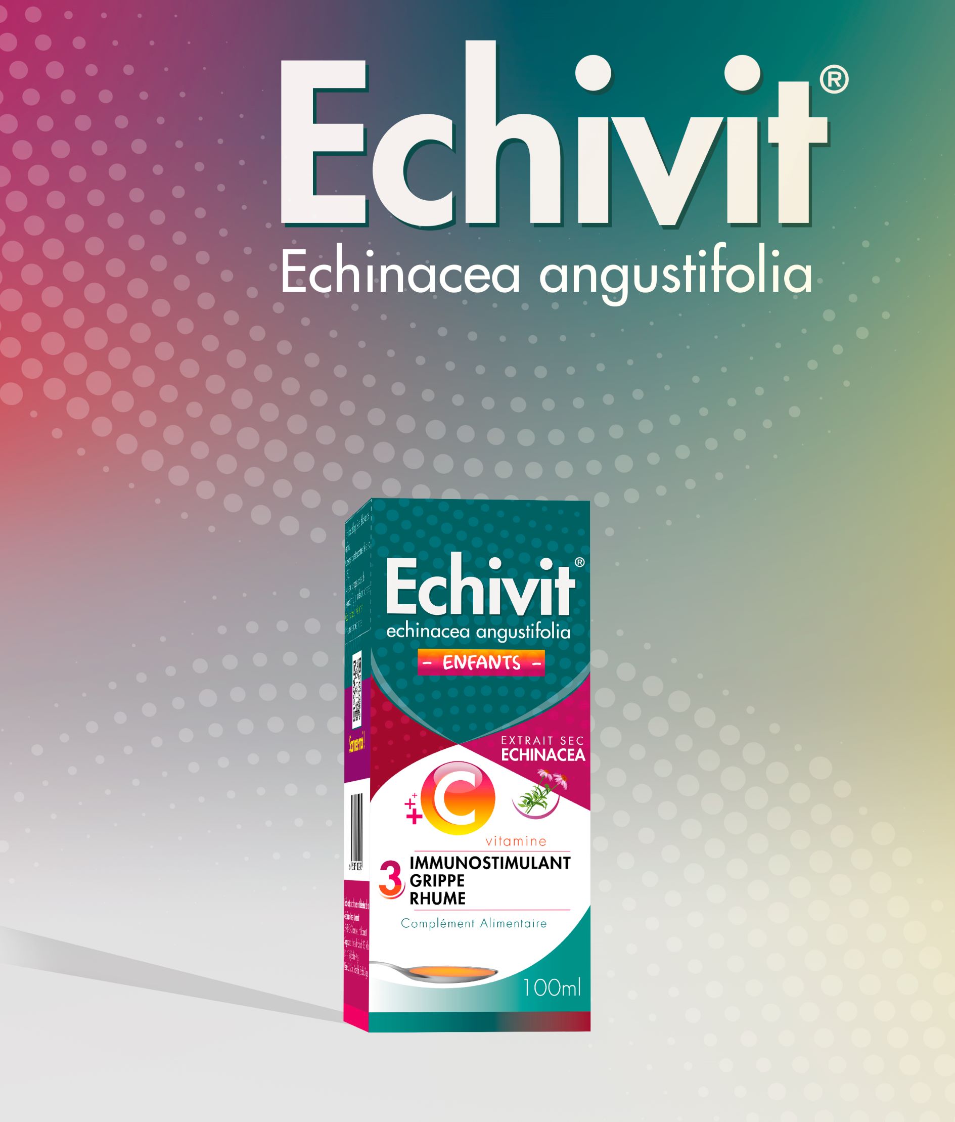 Ecivit OTC药品包装设计，突出品牌与交叉色块版式
